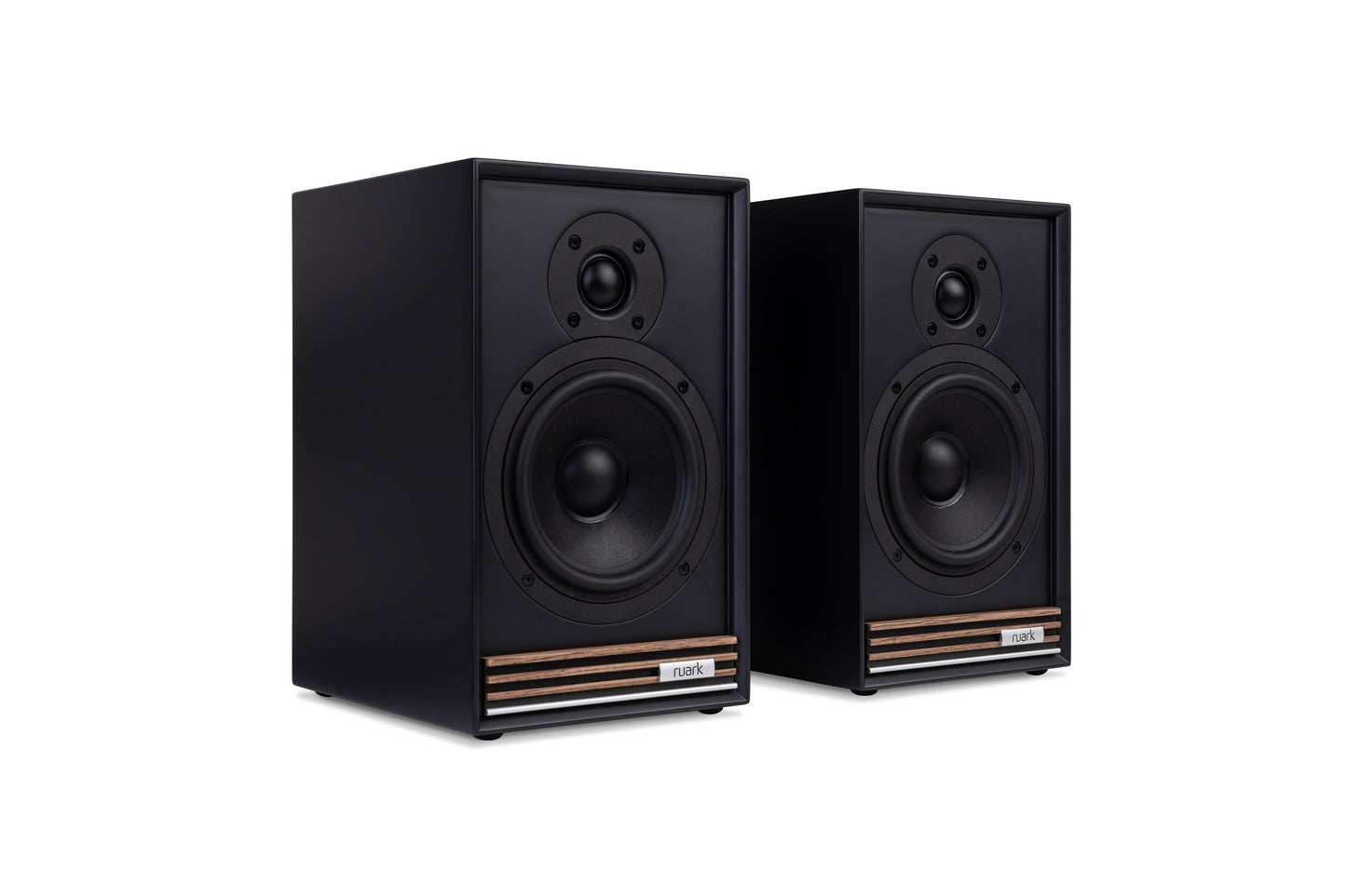 Ruark Audio Sabre R Bookshelf Speakers in Charcoal/Walnut