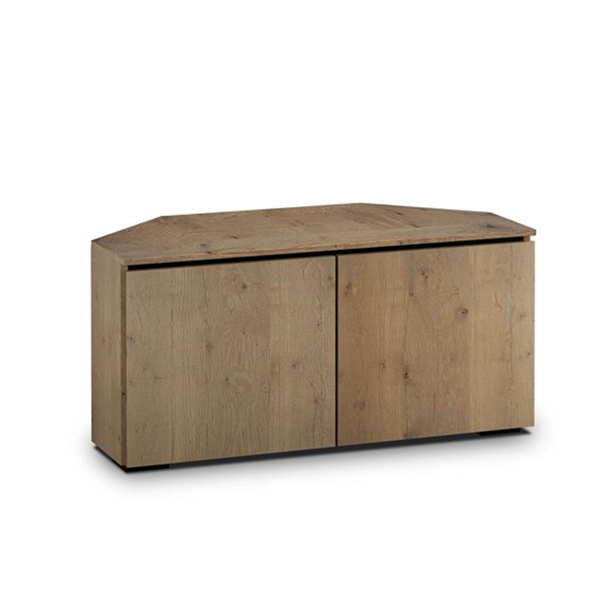 Salamander Designs Lancaster 221 Twin-Width AV Cabinet Corner in Barnboard Oak