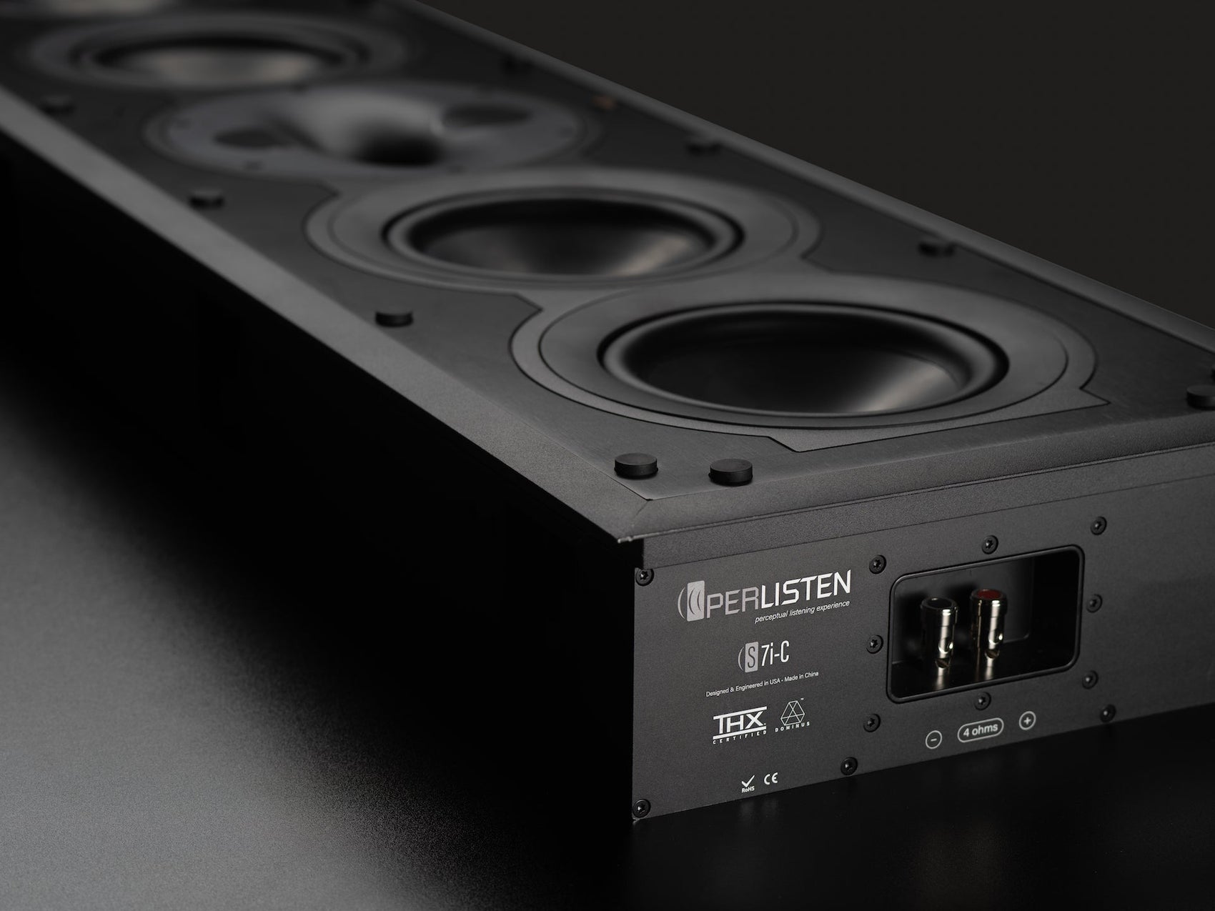 Perlisten Audio S7i-C In Wall Center Speaker - Detail View 3