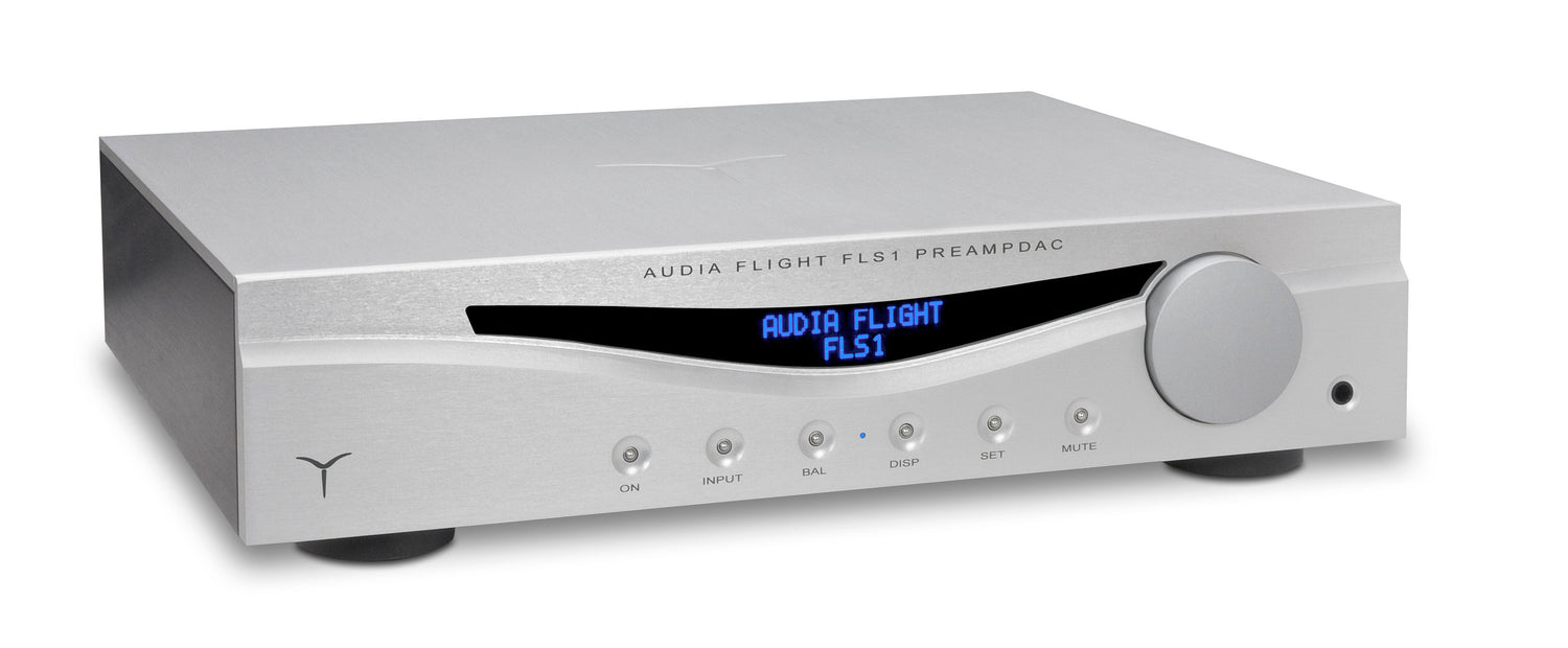 Audia Flight FLS 1 Fully Balanced Stereo PreAmp/Headphone Amplifier in Silver