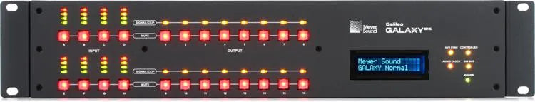 Meyer Sound GALAXY 816 DSP Processor - 8-in/16-out FPGA-based with Milan AVB