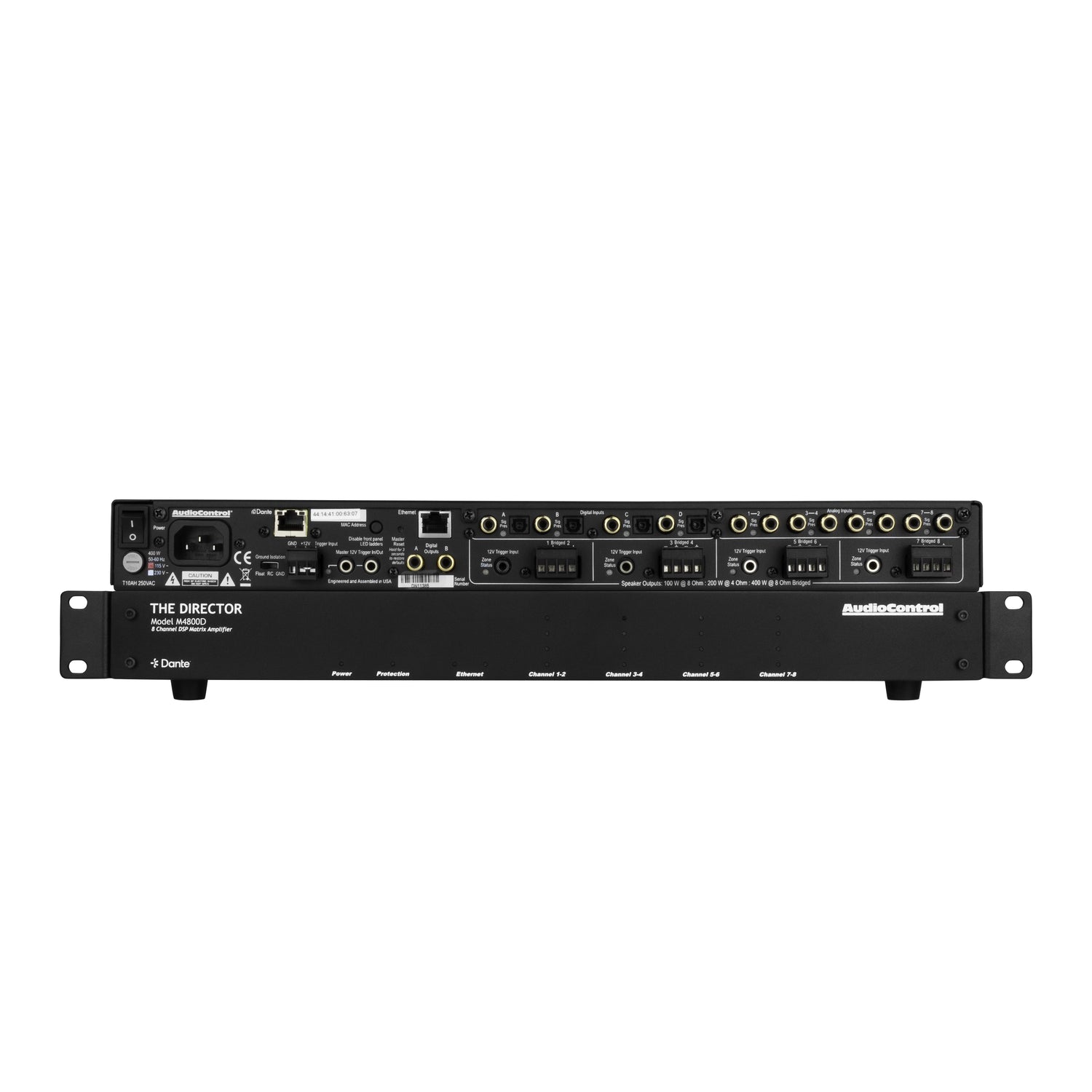 AudioControl Director M4800D with Dante Audio Amplifier
