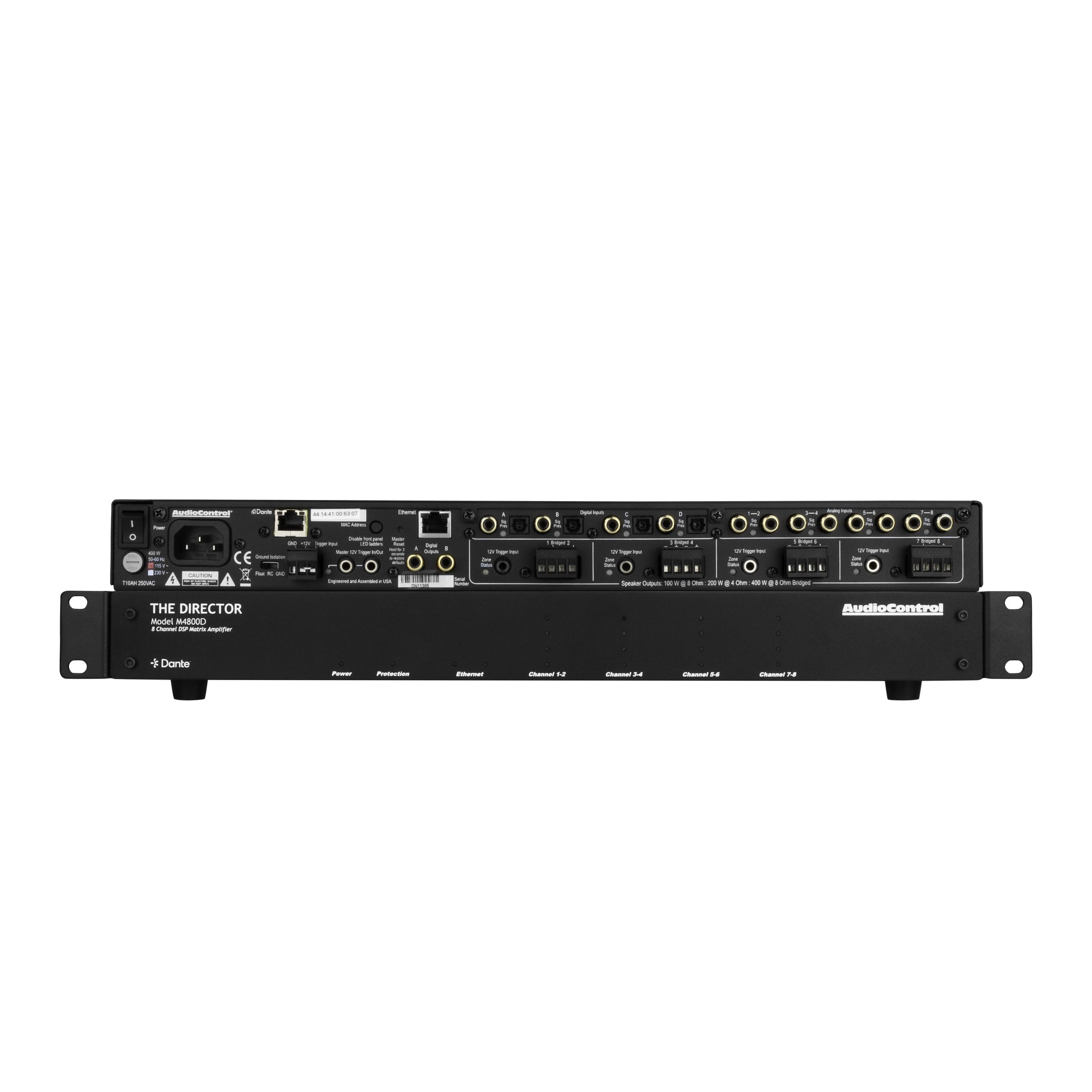 AudioControl Director M4800D with Dante Audio Amplifier