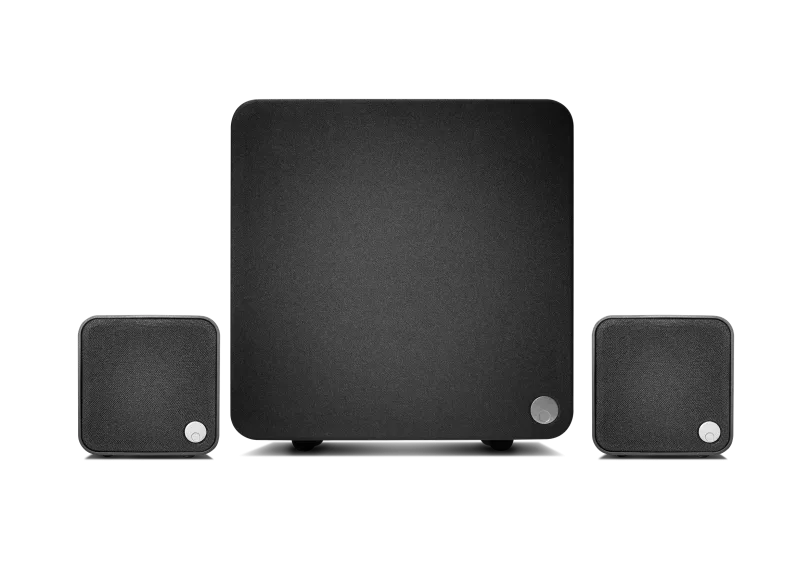 Cambridge Audio Minx S212 2.1 Home Office Speaker Package in Black