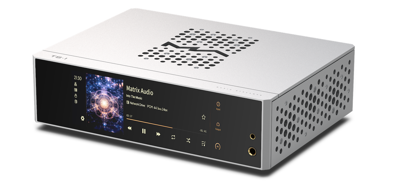 Matrix Audio TS-1 Music Streamer/DAC/Headphone Amplifier - Front View