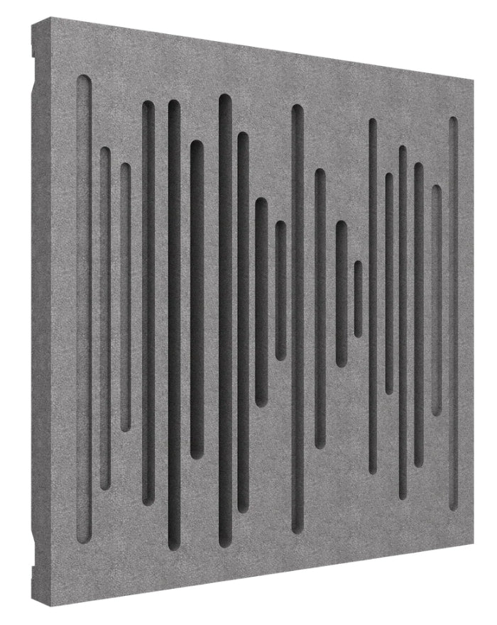 Vicoustic Wavewood Diffuser Ultra MKII Home Theater Acoustic Panel in Grey - 10 Pack