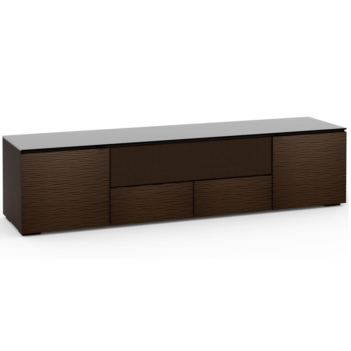 Salamander Designs Berlin 245 Quad-Width AV Cabinet with Center Speaker Opening in Wenge