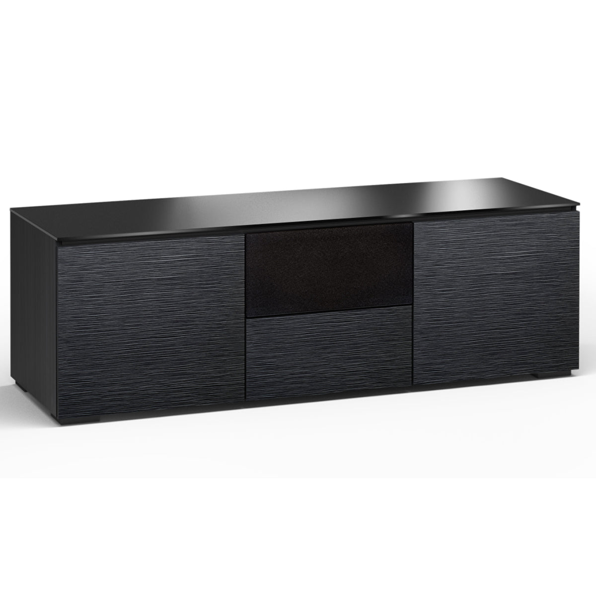 Salamander Designs Chicago 236 Triple-Width AV Cabinet in Black Oak