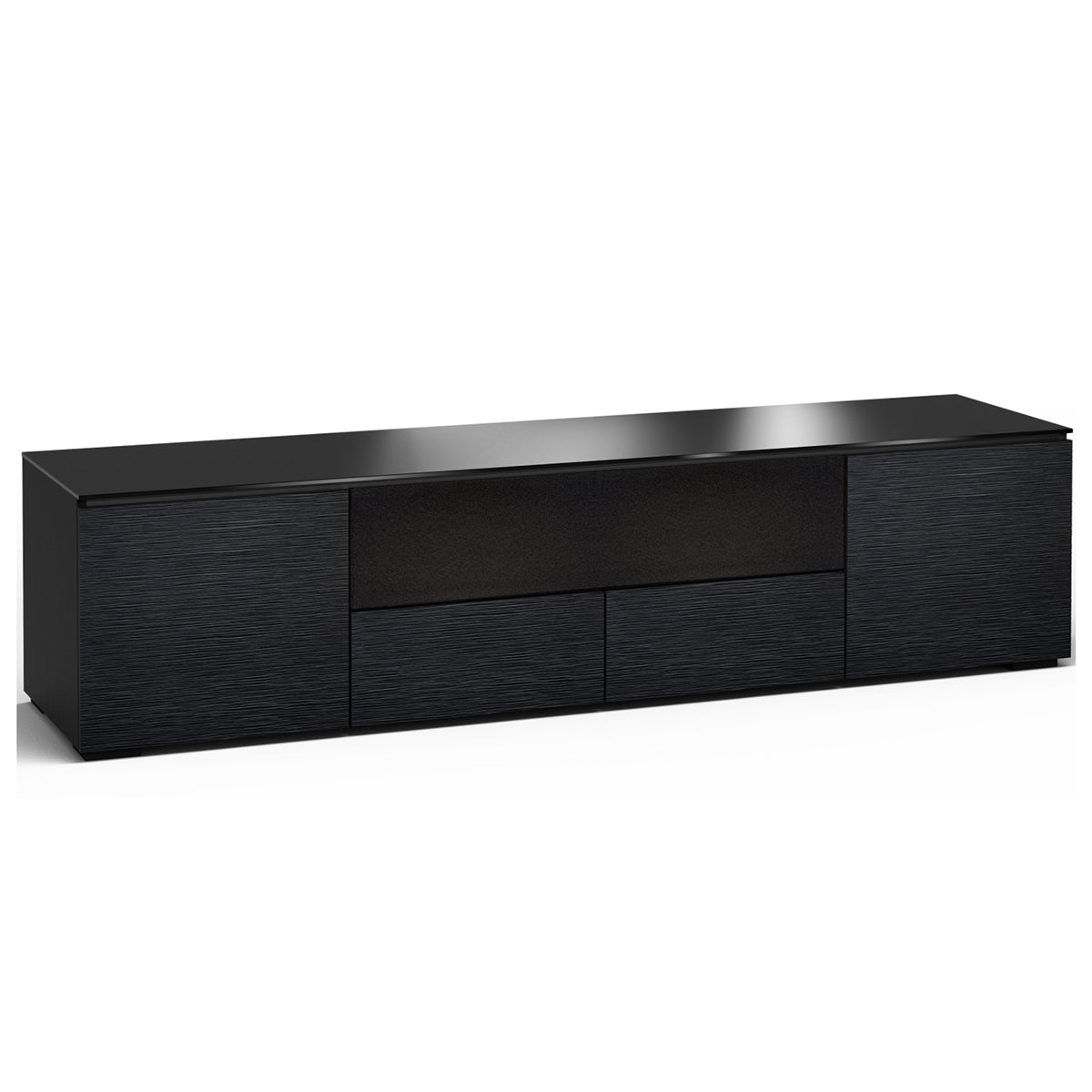 Salamander Designs Chicago 245 Quad-Width AV Cabinet in Black Oak