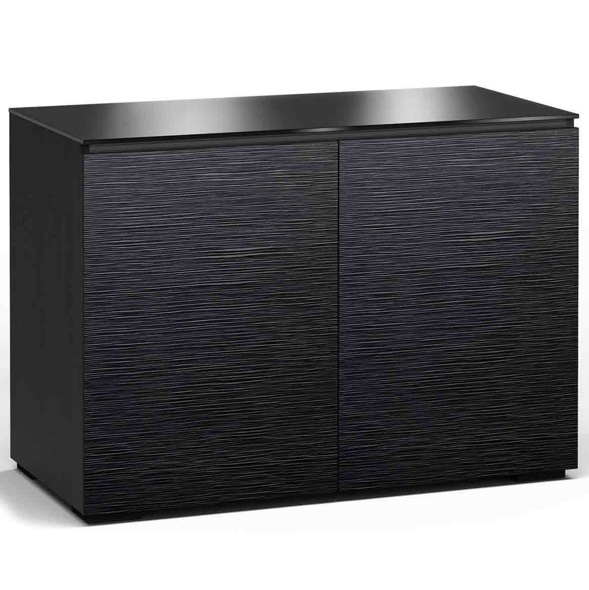 Salamander Designs Chameleon Chicago 323 Twin-Width AV Cabinet in Black Oak