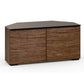 Salamander Designs Denver 221 Twin-Width AV Cabinet Corner in Medium Walnut