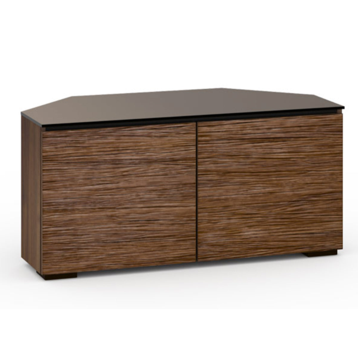 Salamander Designs Denver 221 Twin-Width AV Cabinet Corner in Medium Walnut