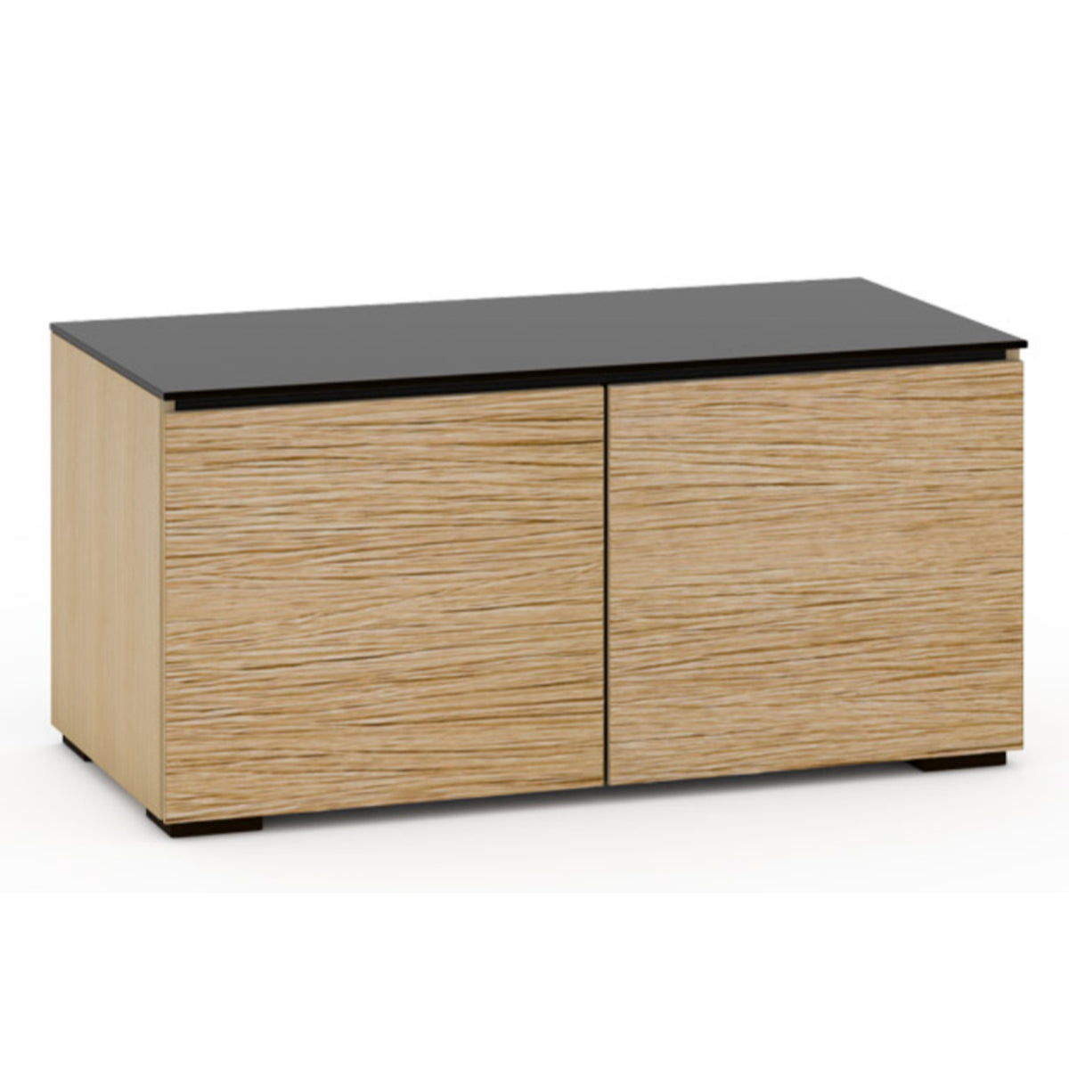 Salamander Designs Denver 221 Twin-Width AV Cabinet in Medium Walnut