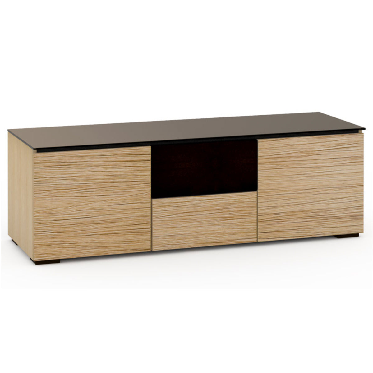 Salamander Designs Denver 236 Triple-Width AV Cabinet in Medium Walnut