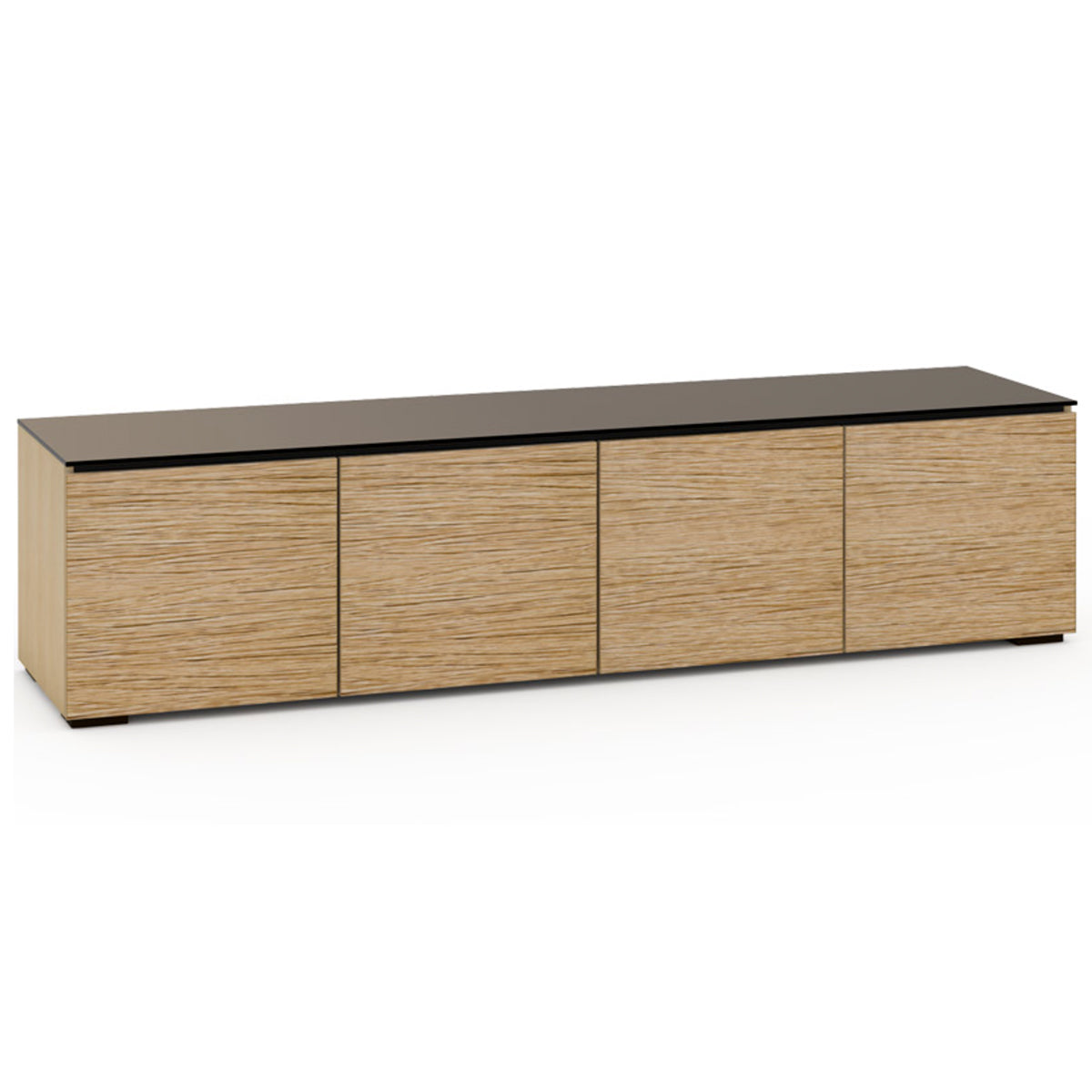 Salamander Designs Denver 247 Quad-Width AV Cabinet in Medium Walnut