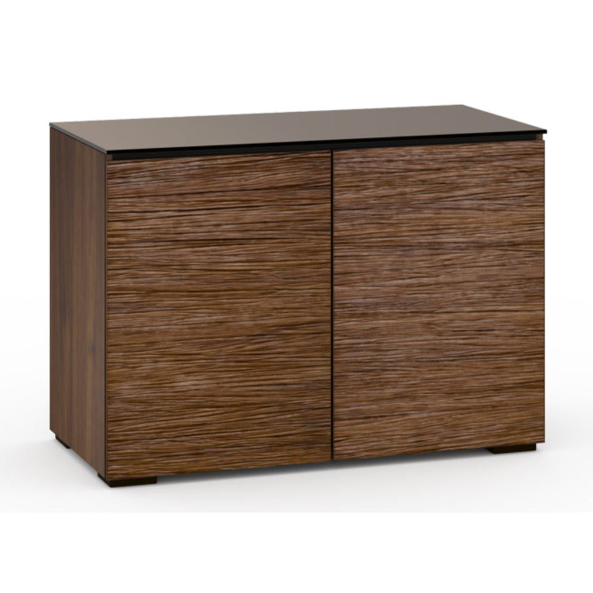 Salamander Designs Denver 323 Twin-Width AV Cabinet in Medium Walnut