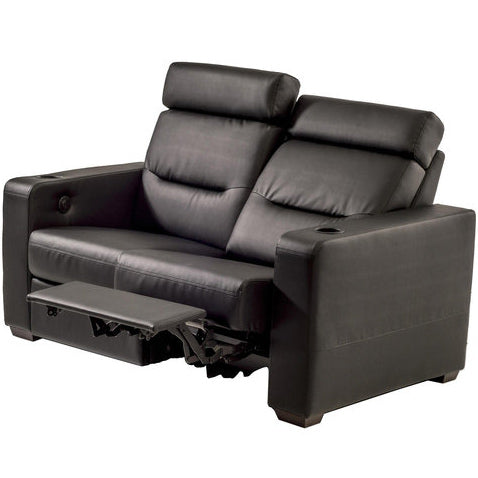 Salamander Designs TC3 Loveseat Combination Theater Chair in Black