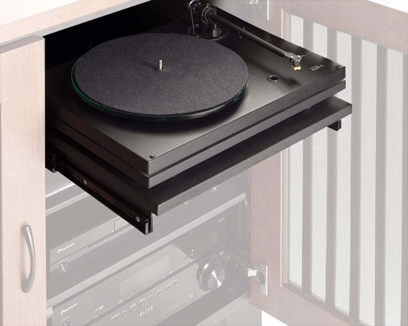 Salamander Designs SA/PS2 Single-Width Heavy-Duty Pull Out Shelf in Black