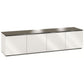 Salamander Designs Chameleon Miami 247 Quad-Width AV Cabinet in Gloss Warm White