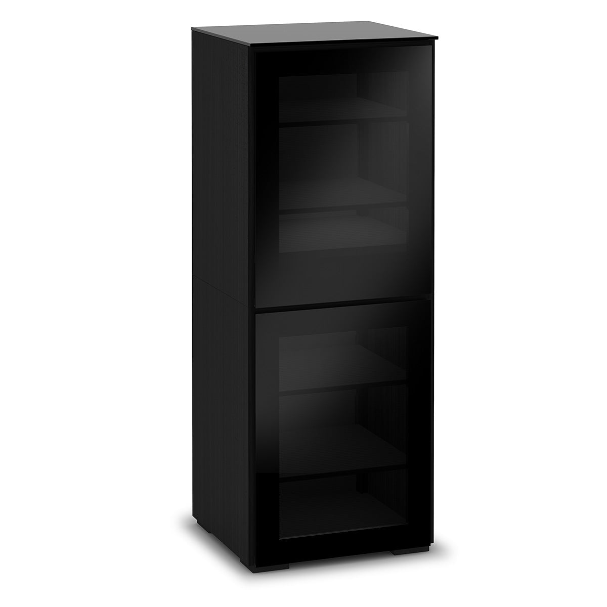 Salamander Designs Oslo 617 AV Cabinet in Black Glass