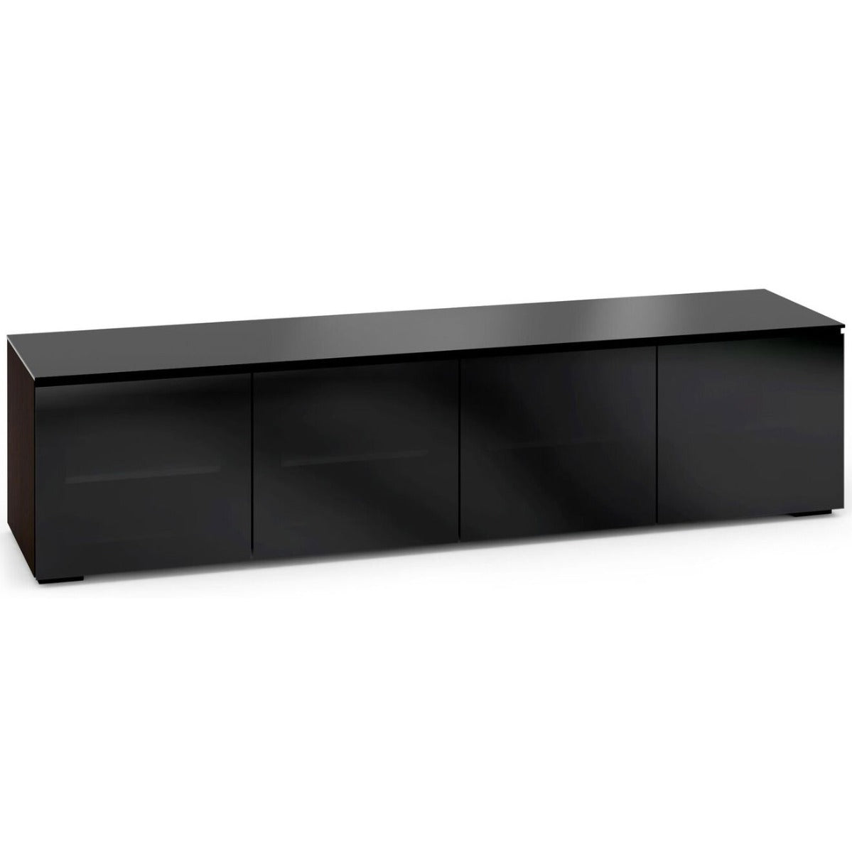 Salamander Designs Oslo 247 Quad-Width AV Cabinet in Wenge and Smoked Glass