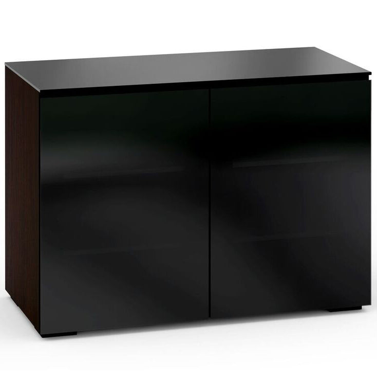 Salamander Designs Chameleon Oslo 323 Twin-Width V Cabinet in Wenge and Smoked Glass