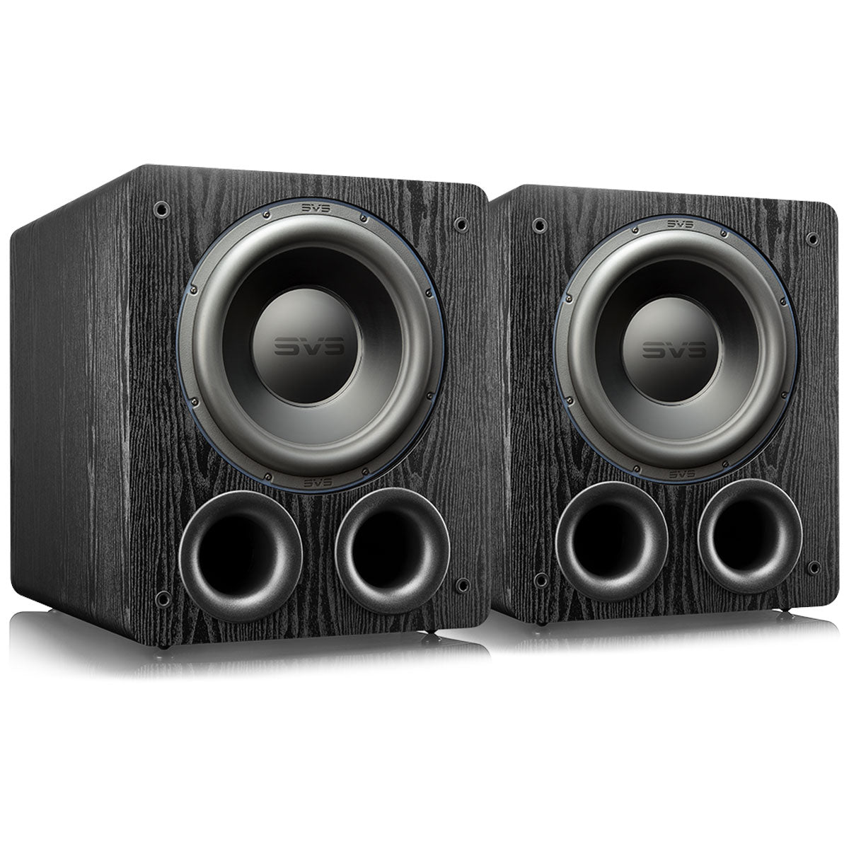 SVS Dual PB-1000 Pro Subwoofer in Black Ash