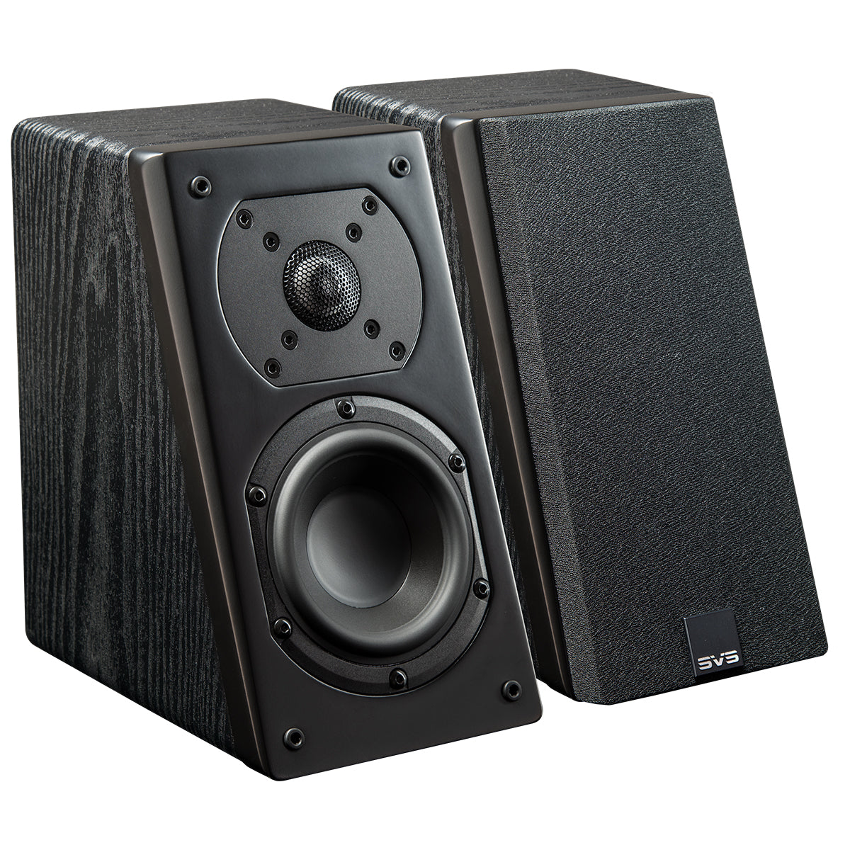 SVS Prime Elevation Surround Speakers - Pair in Black Ash