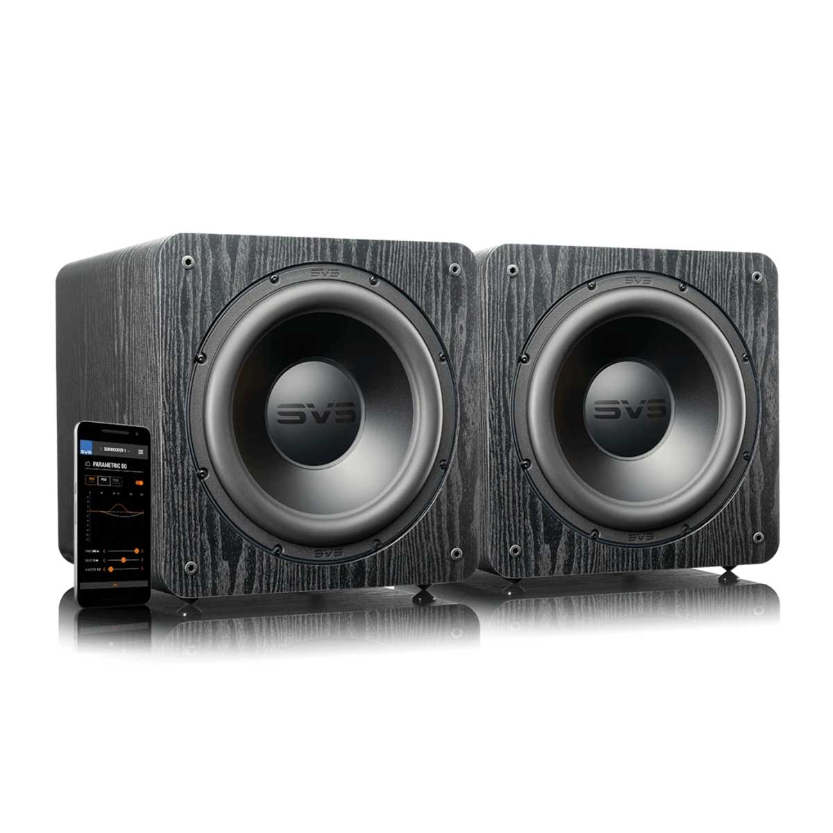 SVS Dual SB-2000 Pro Subwoofer in Black Ash