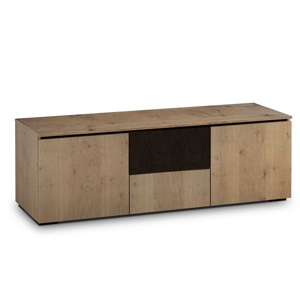 Salamander Designs Lancaster 236 Triple-Width AV Cabinet with Center Speaker Opening in Barnboard Oak