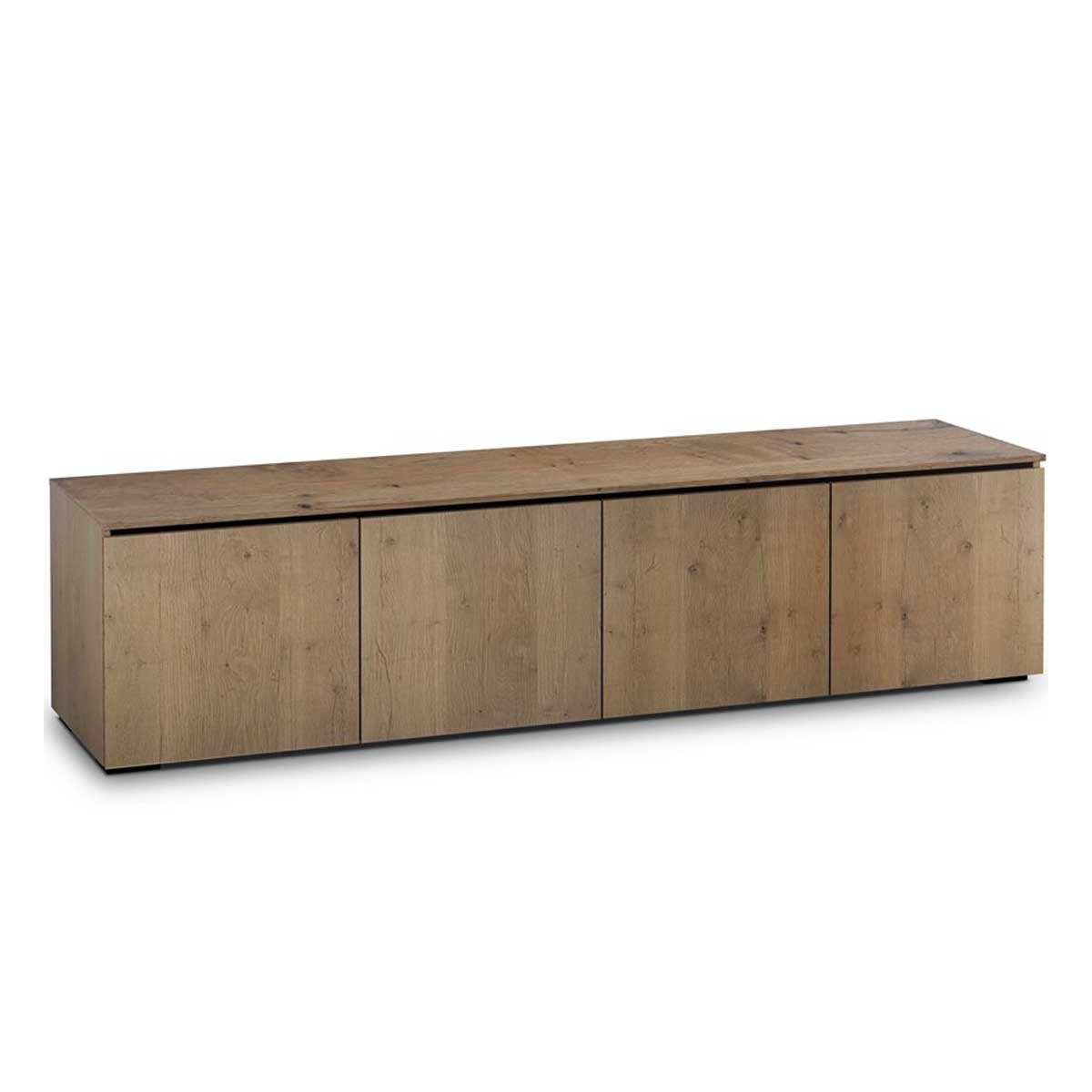 Salamander Designs Lancaster 247 Quad-Width AV Cabinet in Barnboard Oak
