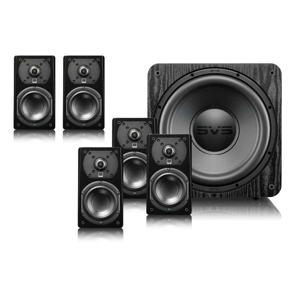 SVS Prime Satellite 5.1 Surround Sound System in Black Ash