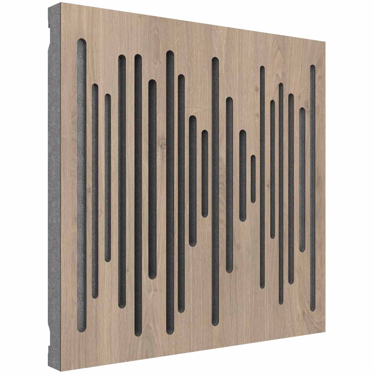 Vicoustic Wavewood Diffuser Ultra MKII Home Theater Acoustic Panel in Brown Oak - 3 Pack